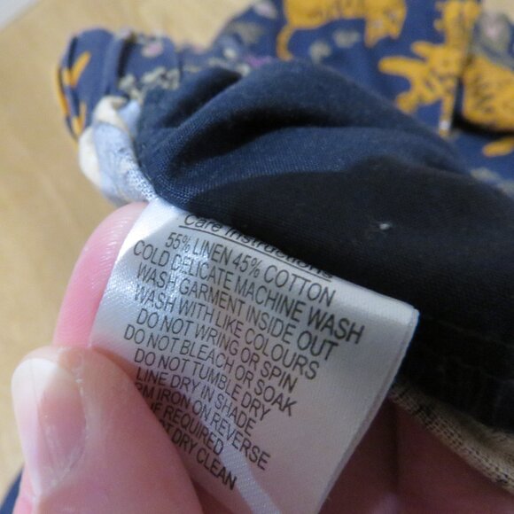 PRINCESS HIGHWAY X MODCLOTH Linen Blend Tiger Print Cropped Pull On Pants Size S - Picture 13 of 13